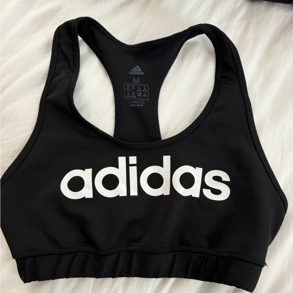 Adidas women’s black sports bra. Size M